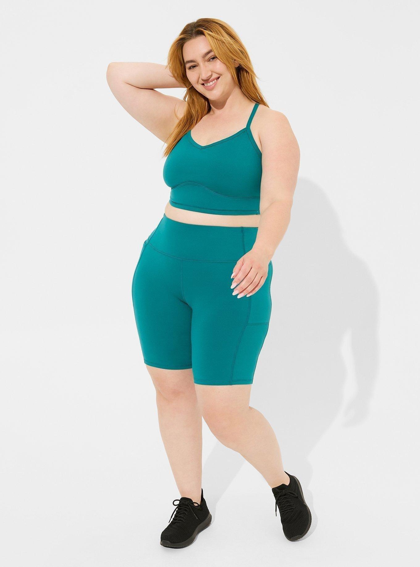 Low-Impact Brushed V-Neck Sports Bra