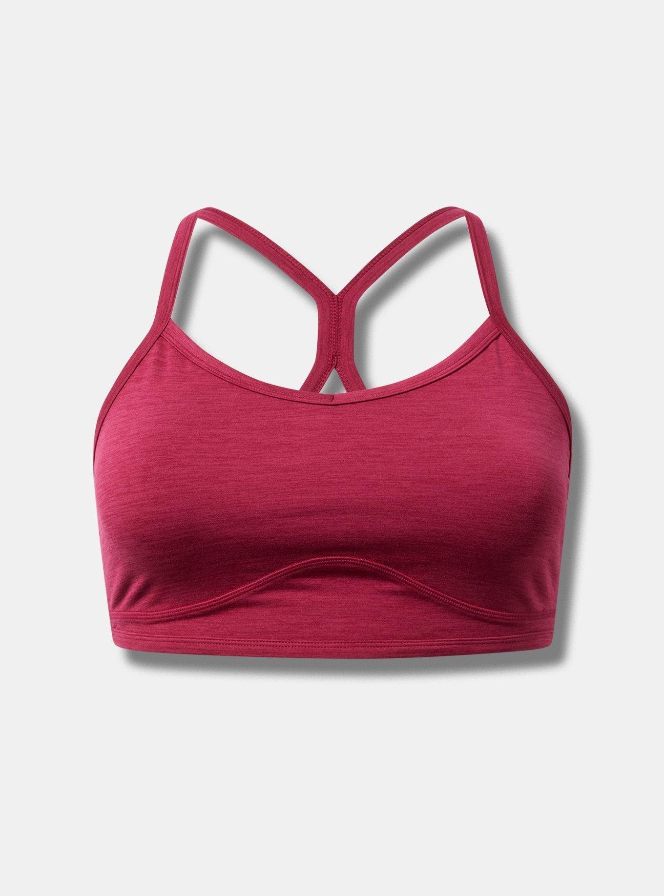 Low Impact Wireless Brushed V-Neck Active Sports Bra