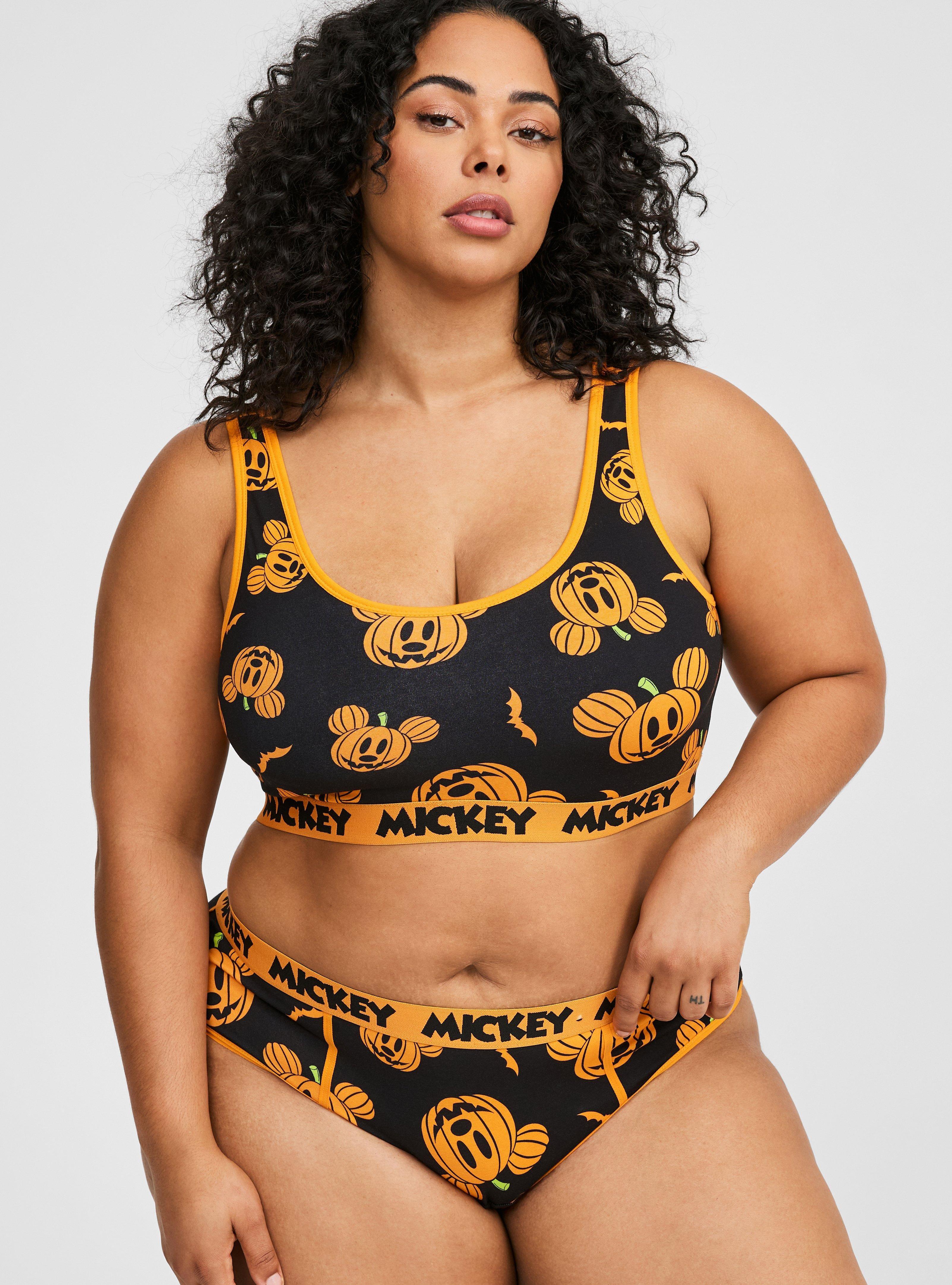 Disney Mickey Pumpkins Scoop Neck Bralette