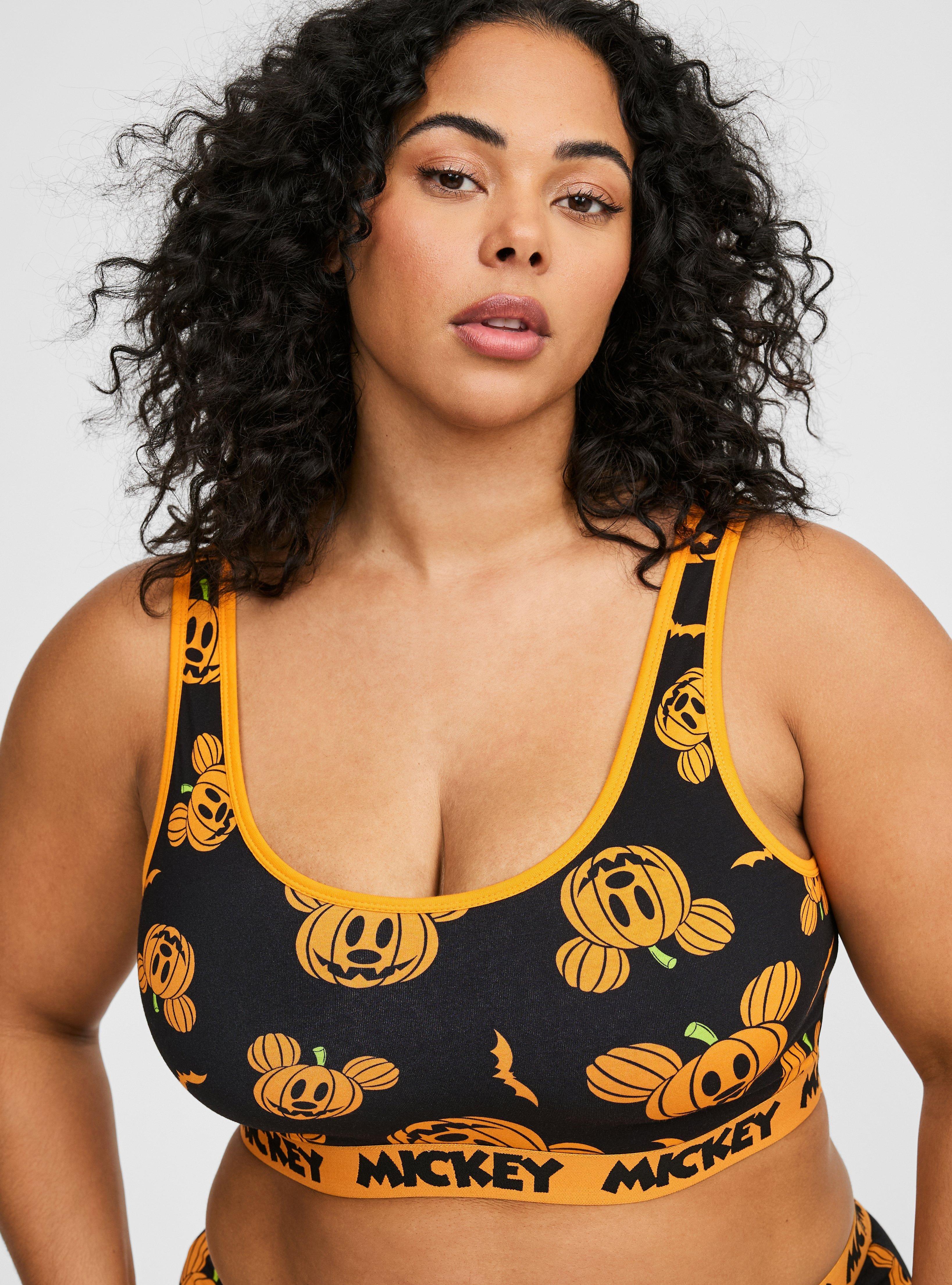 Disney Mickey Pumpkins Scoop Neck Bralette