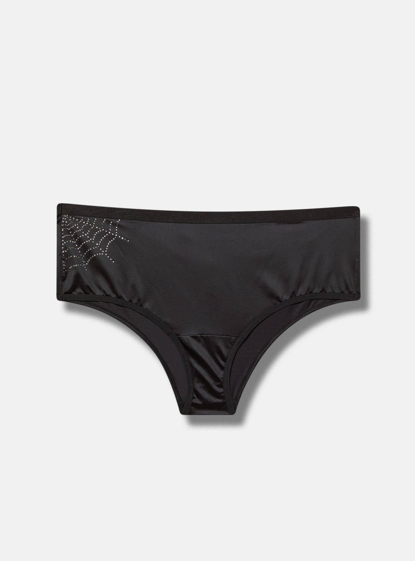 Mid Rise Cheeky Panty With Diamante Detail