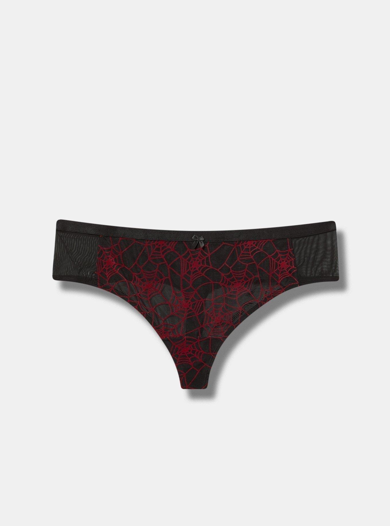 Flocked Mesh Wide Side Thong