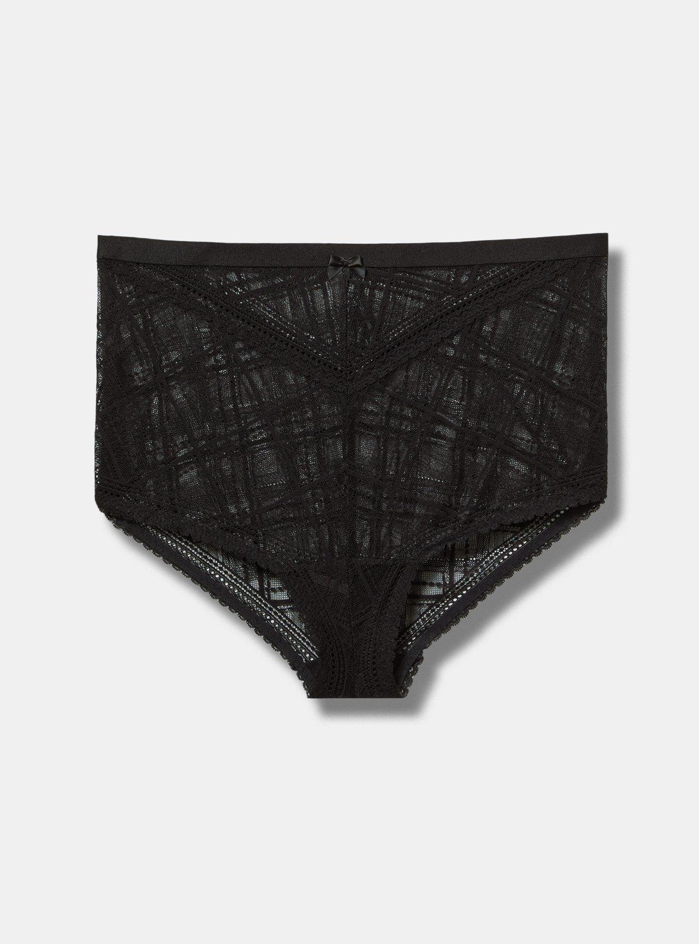 Plaid Lace Brief Panty