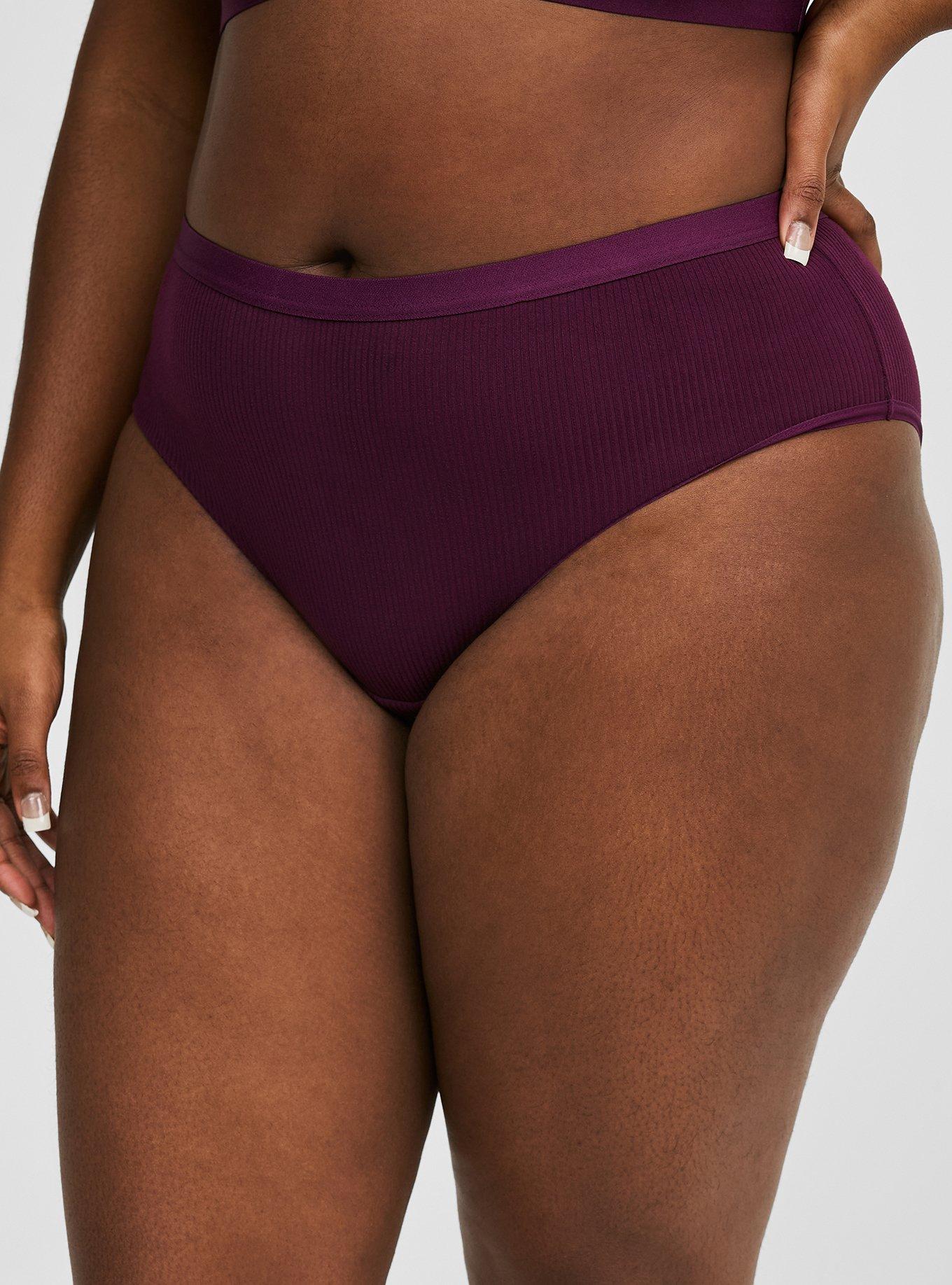 Microfiber Ribbed Mid Rise Hipster Panty