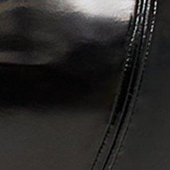 Patent Leather Pointed Cup Bustier, BLACK, swatch