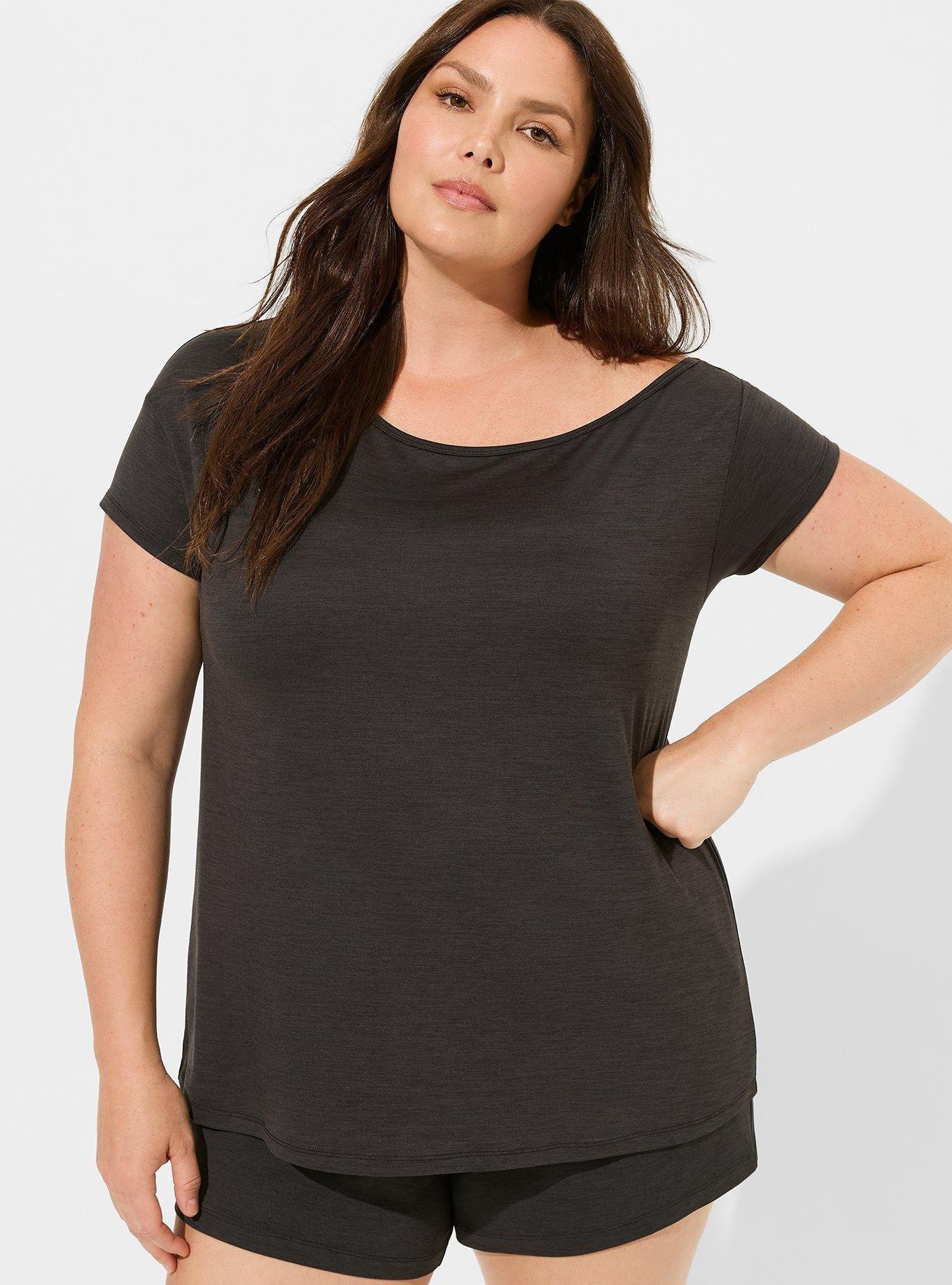 Super Soft Performance Jersey Off The Shoulder Active Tee