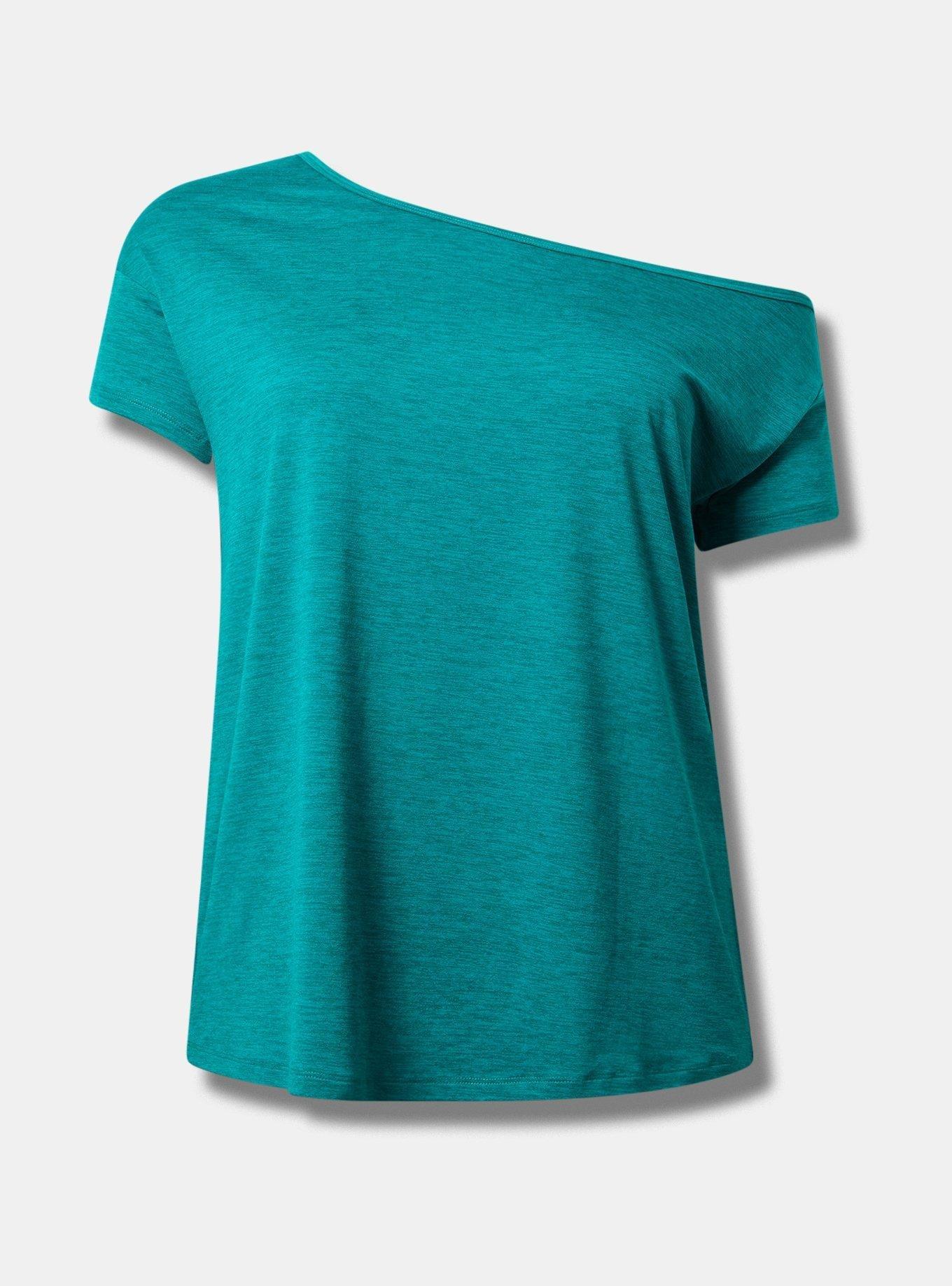 Super Soft Performance Jersey Off The Shoulder Active Tee