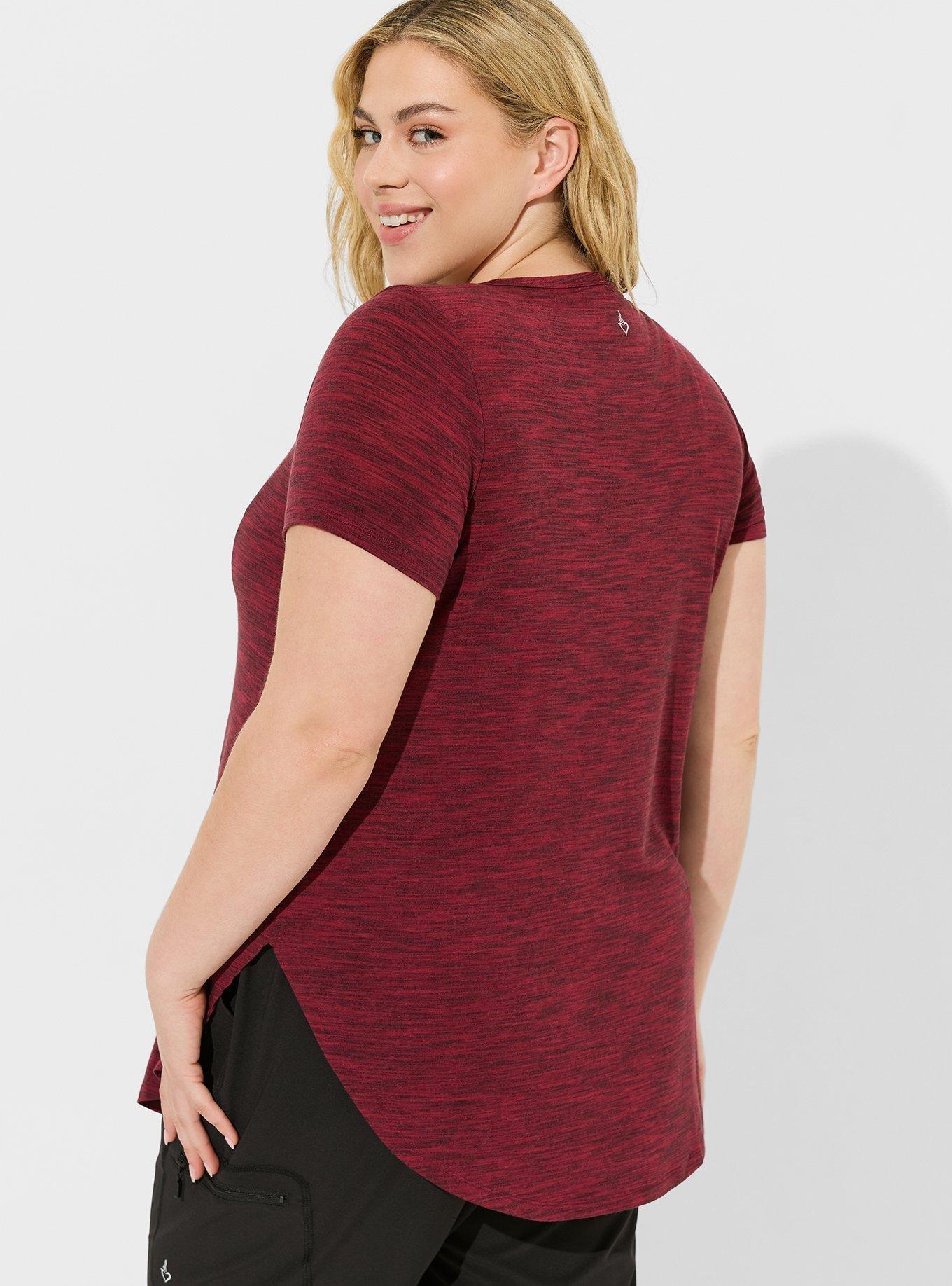 Lyocell V-Neck Short Sleeve Active Tunic