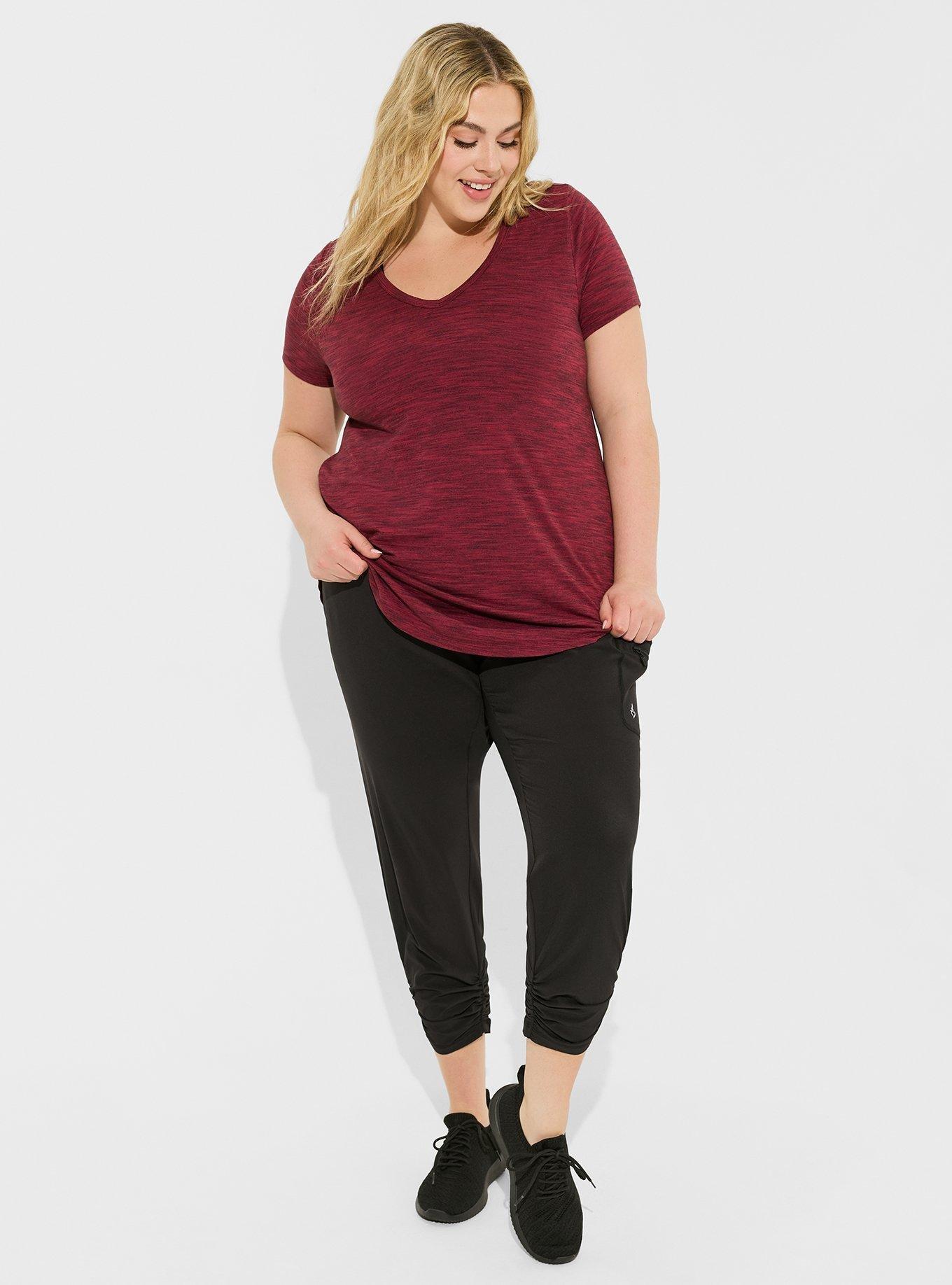 Lyocell V-Neck Short Sleeve Active Tunic