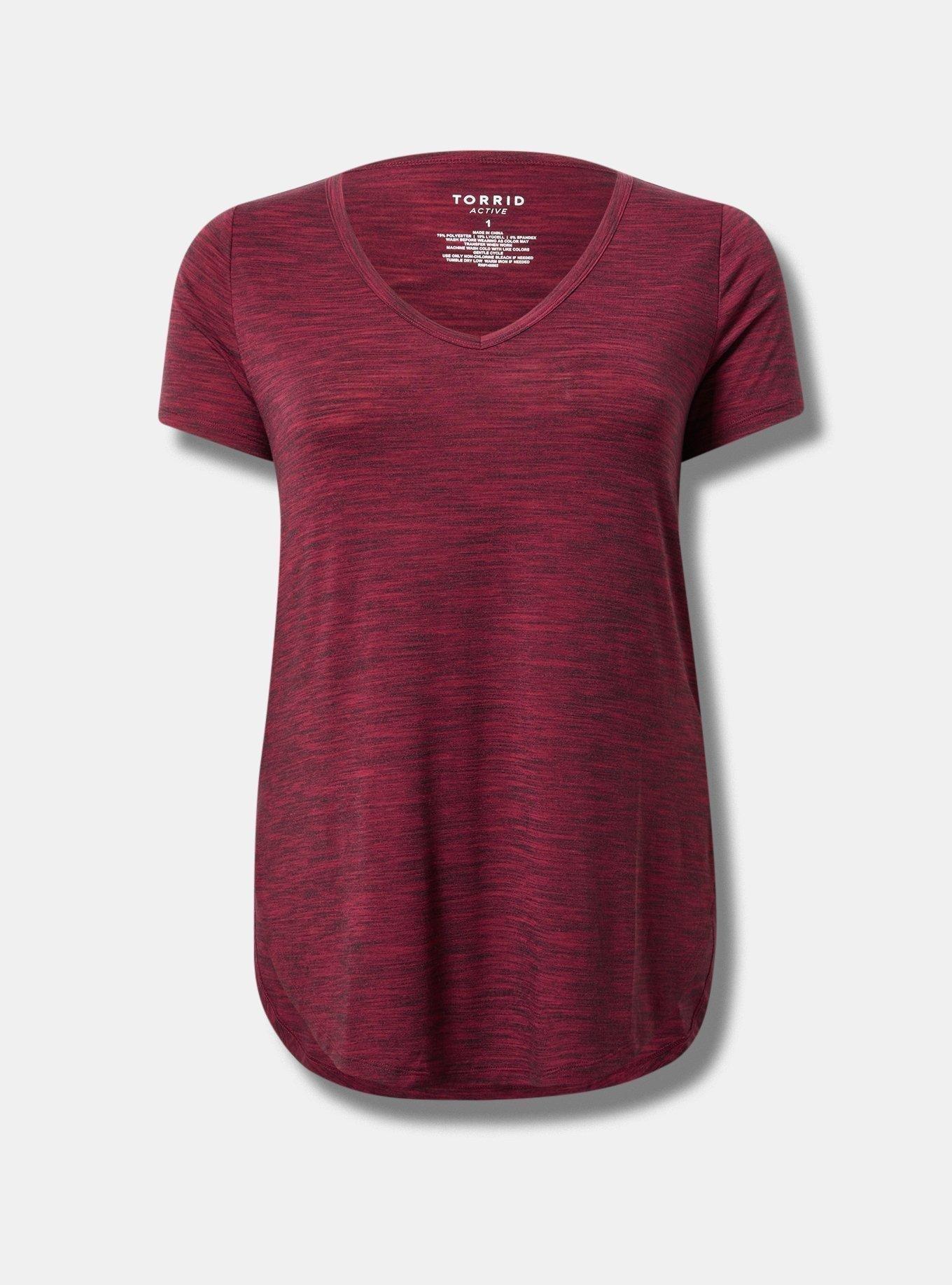 Lyocell V-Neck Short Sleeve Active Tunic