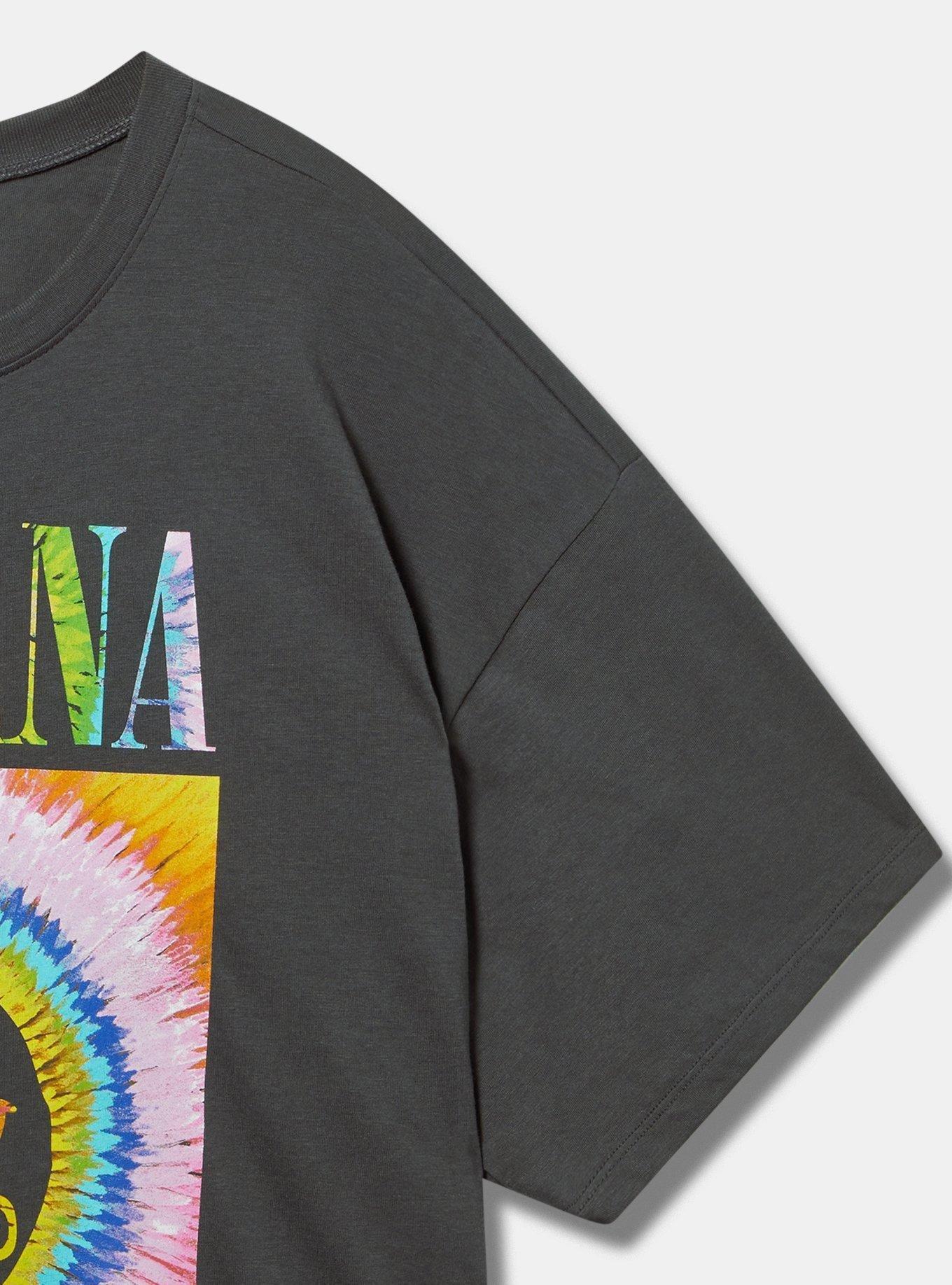 Nirvana Oversize Fit Cotton Crew Tee