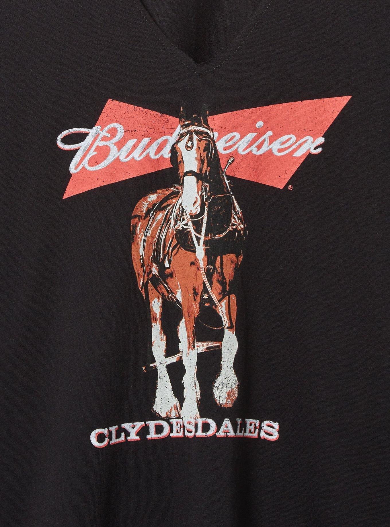 Budweiser Classic Fit Cotton Notch Neck Tee