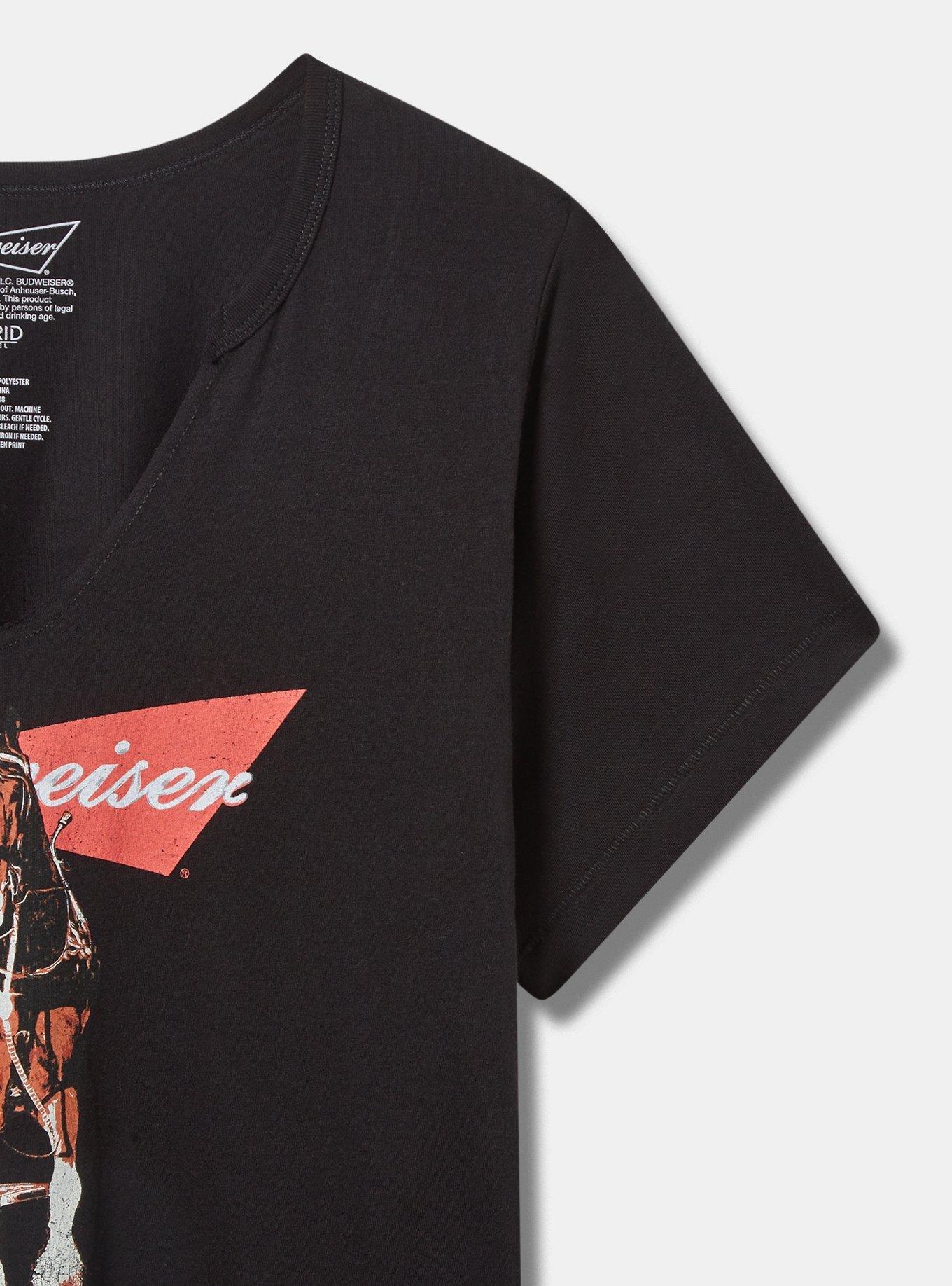 Budweiser Classic Fit Cotton Notch Neck Tee