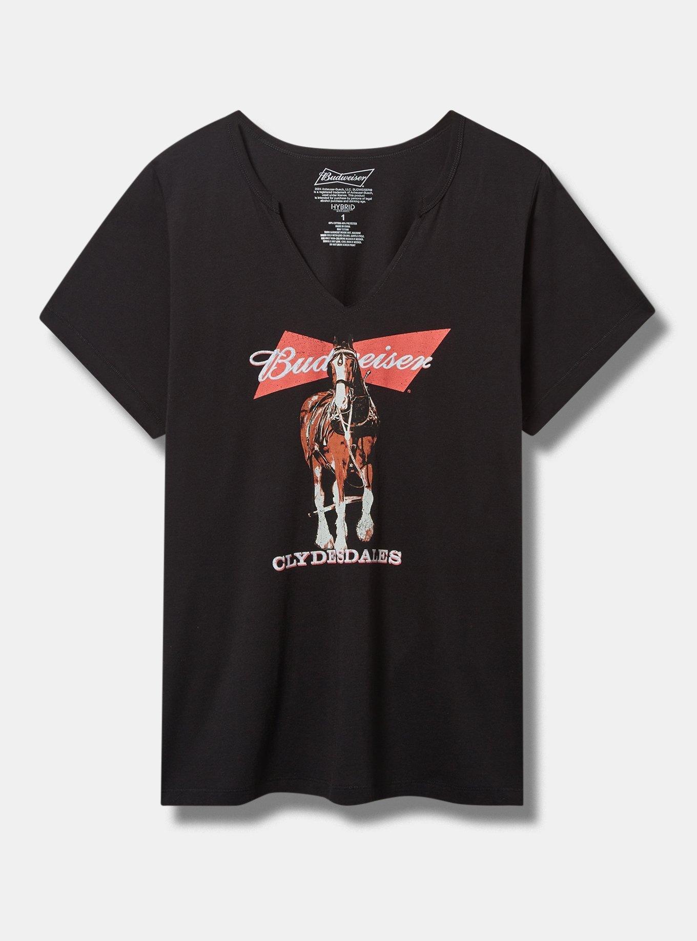 Budweiser Classic Fit Cotton Notch Neck Tee