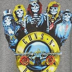 Guns N Roses Classic Fit Cotton Crew Tee, HEATHER GREY, swatch