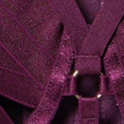 Plus Size Strappy Vixen Elastic Underwire Bra, POTENT PURPLE, swatch