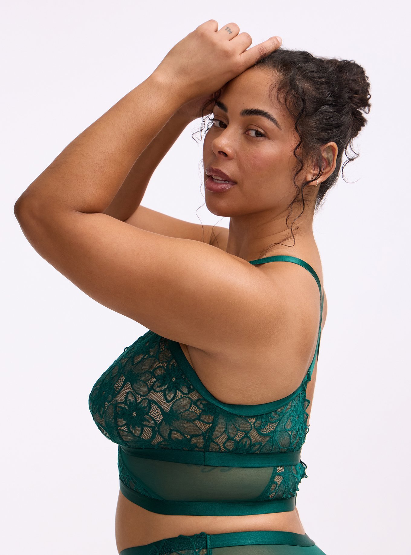 Cozy Lace Bralette, BOTANICAL GARDEN, alternate