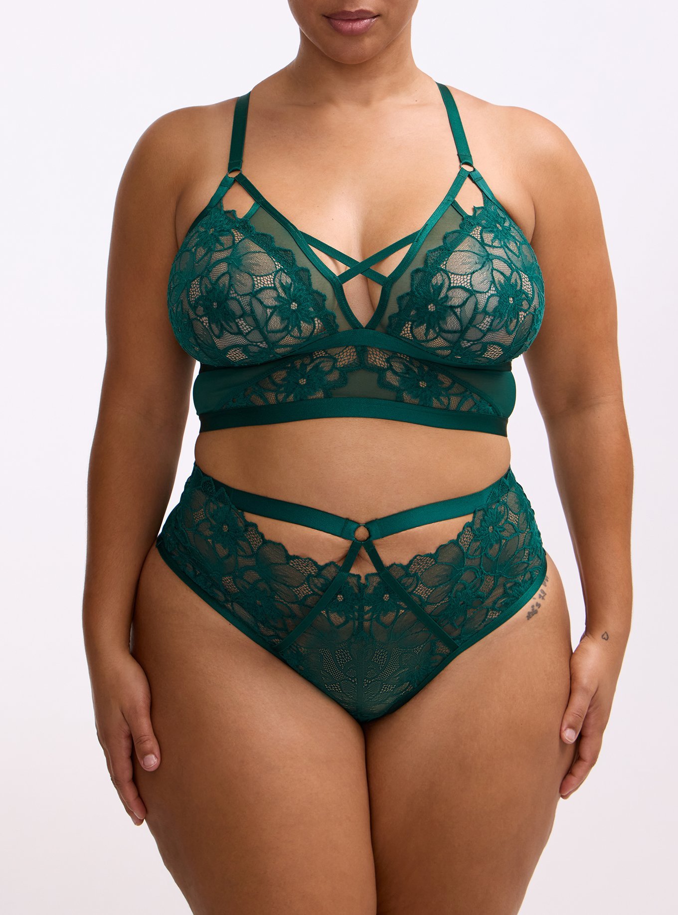 Cozy Lace Bralette, BOTANICAL GARDEN, alternate