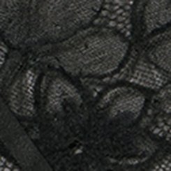 Cozy Lace Mid Waist Tanga, RICH BLACK, swatch