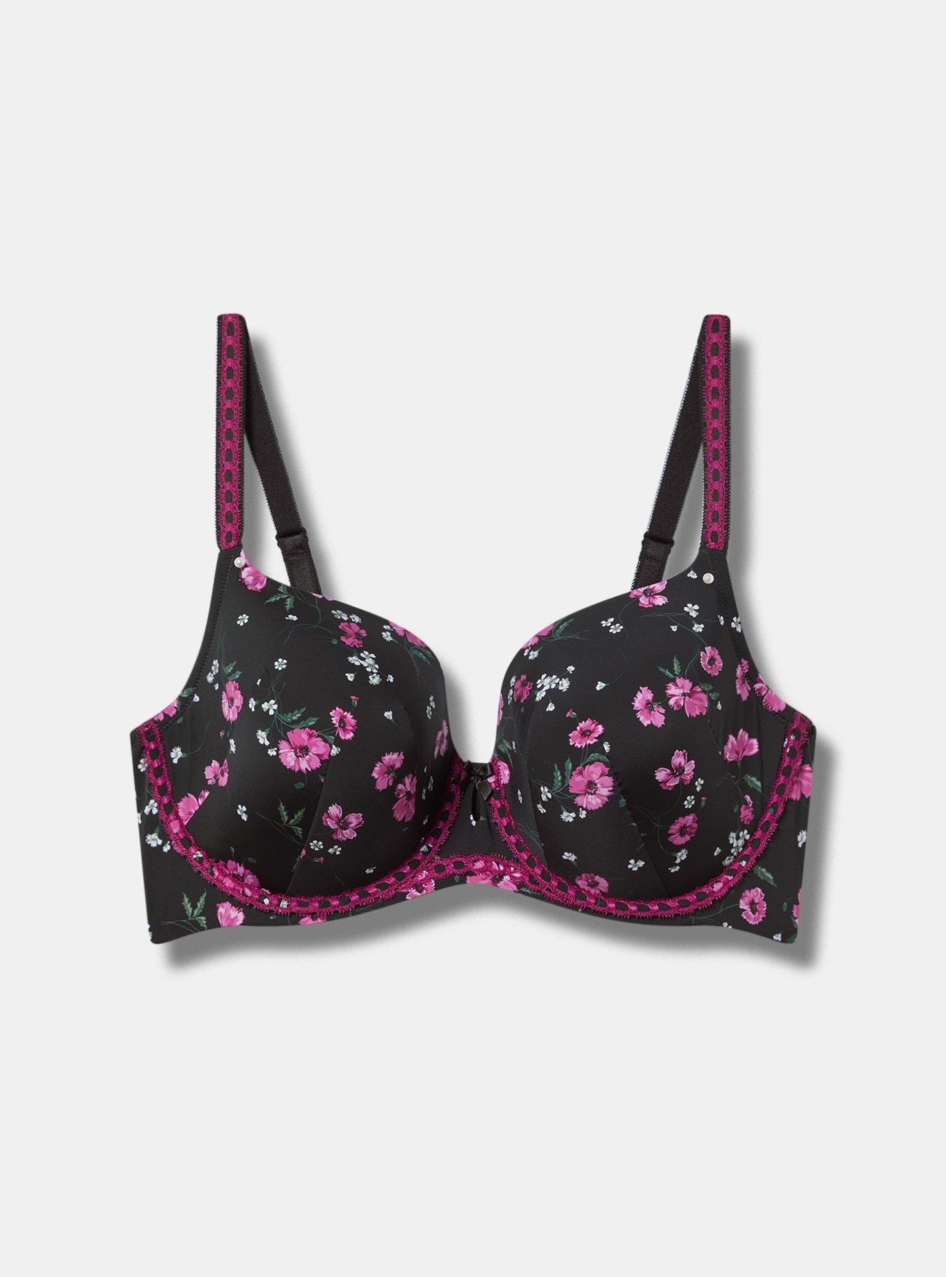 T-Shirt Lightly Lined Floral Straight Back Bra