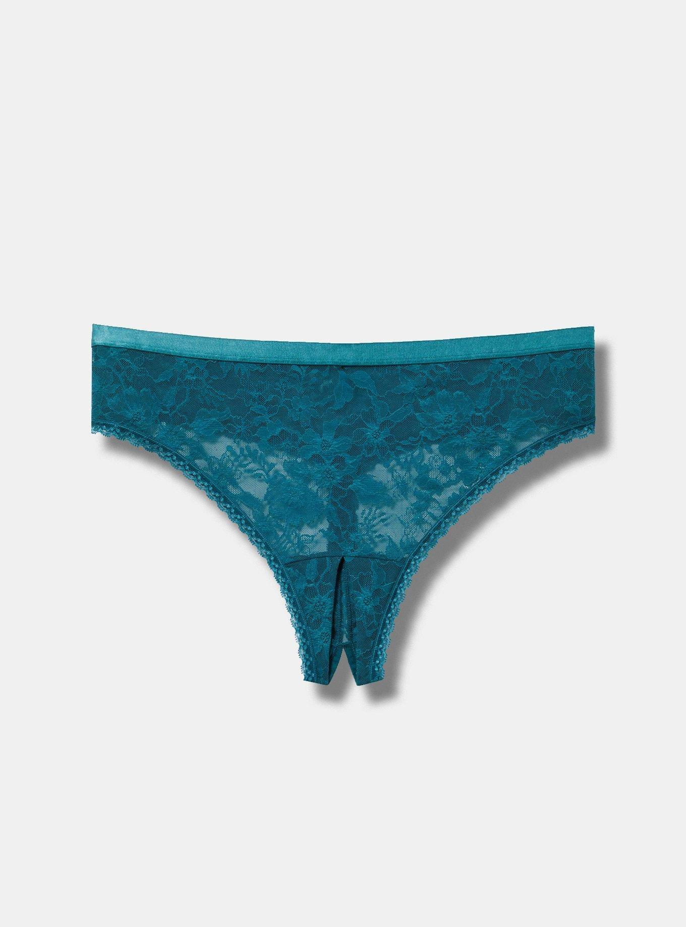 Aria Lace Thong Open Gusset