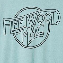 Fleetwood Mac Logo Classic Fit Cotton Crew Tee, AQUA, swatch