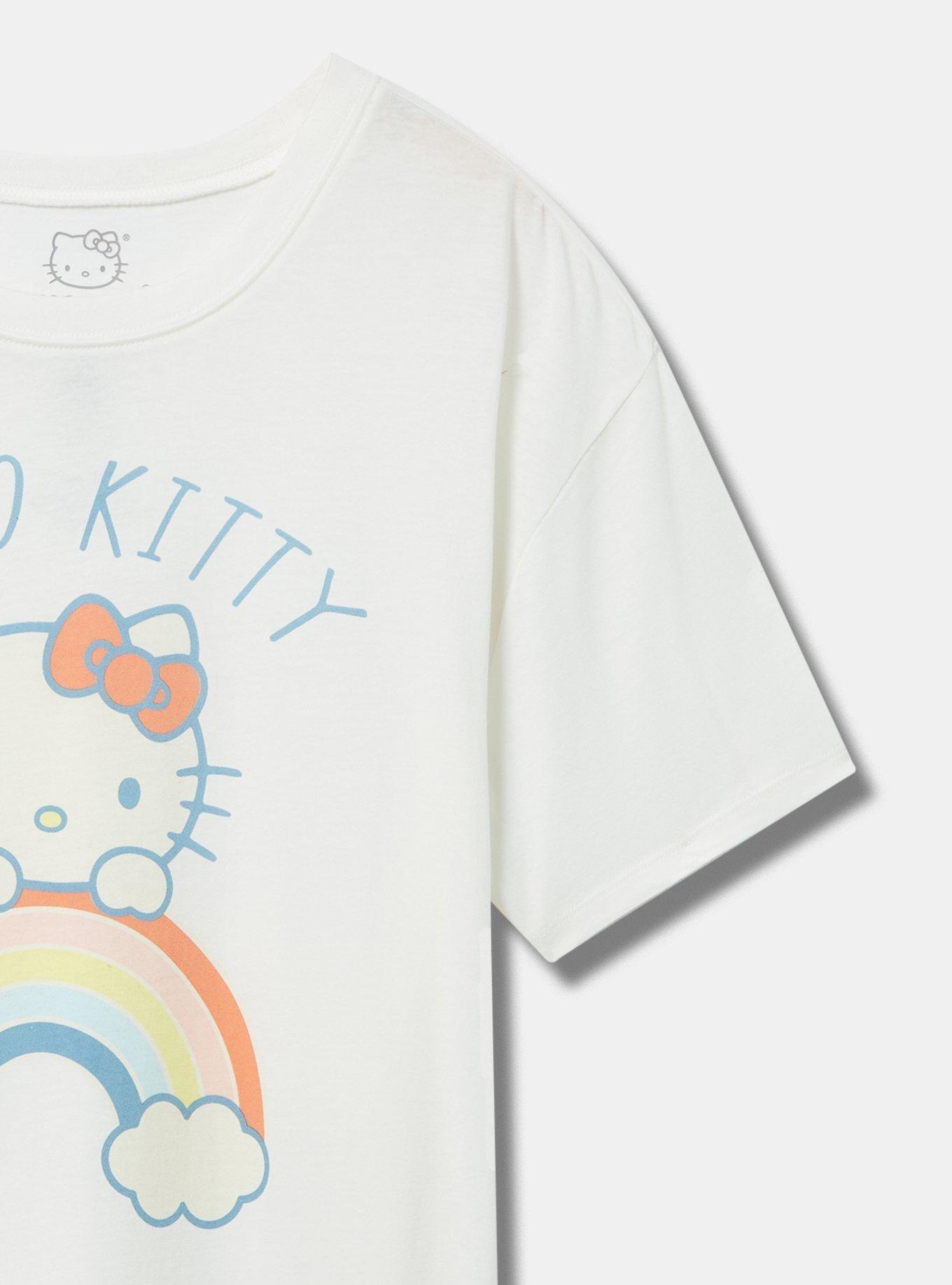 Hello Kitty Relaxed Fit Cotton Crew Tee, BLANC DE BLANC, alternate