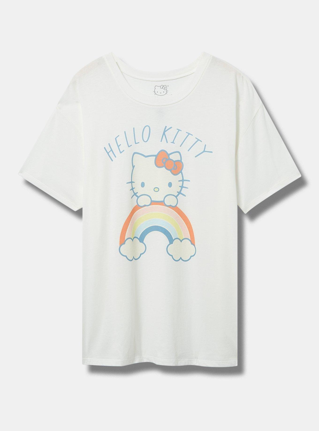 Hello Kitty Relaxed Fit Cotton Crew Tee