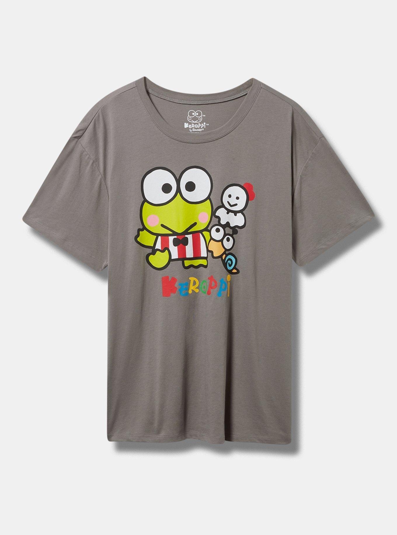 Keroppi Relaxed Fit Cotton Crew Tee