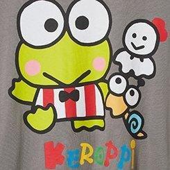 Keroppi Relaxed Fit Cotton Crew Tee, GREY, swatch