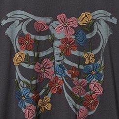Floral Ribcage Relaxed Fit Heritage Jersey Crew Tee, PHANTOM, swatch