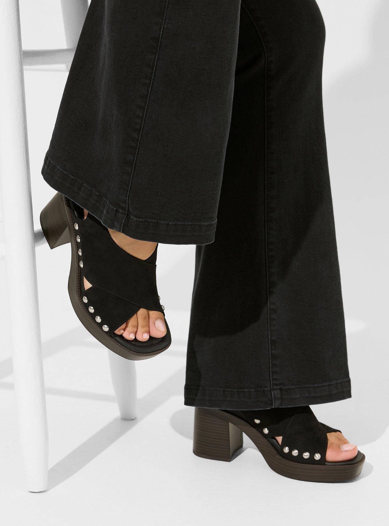 Block Heel Slingback Mule (WW)