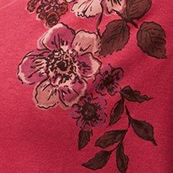 Heritage Jersey Tie-Front Babydoll Top, KEKE FLORAL, swatch