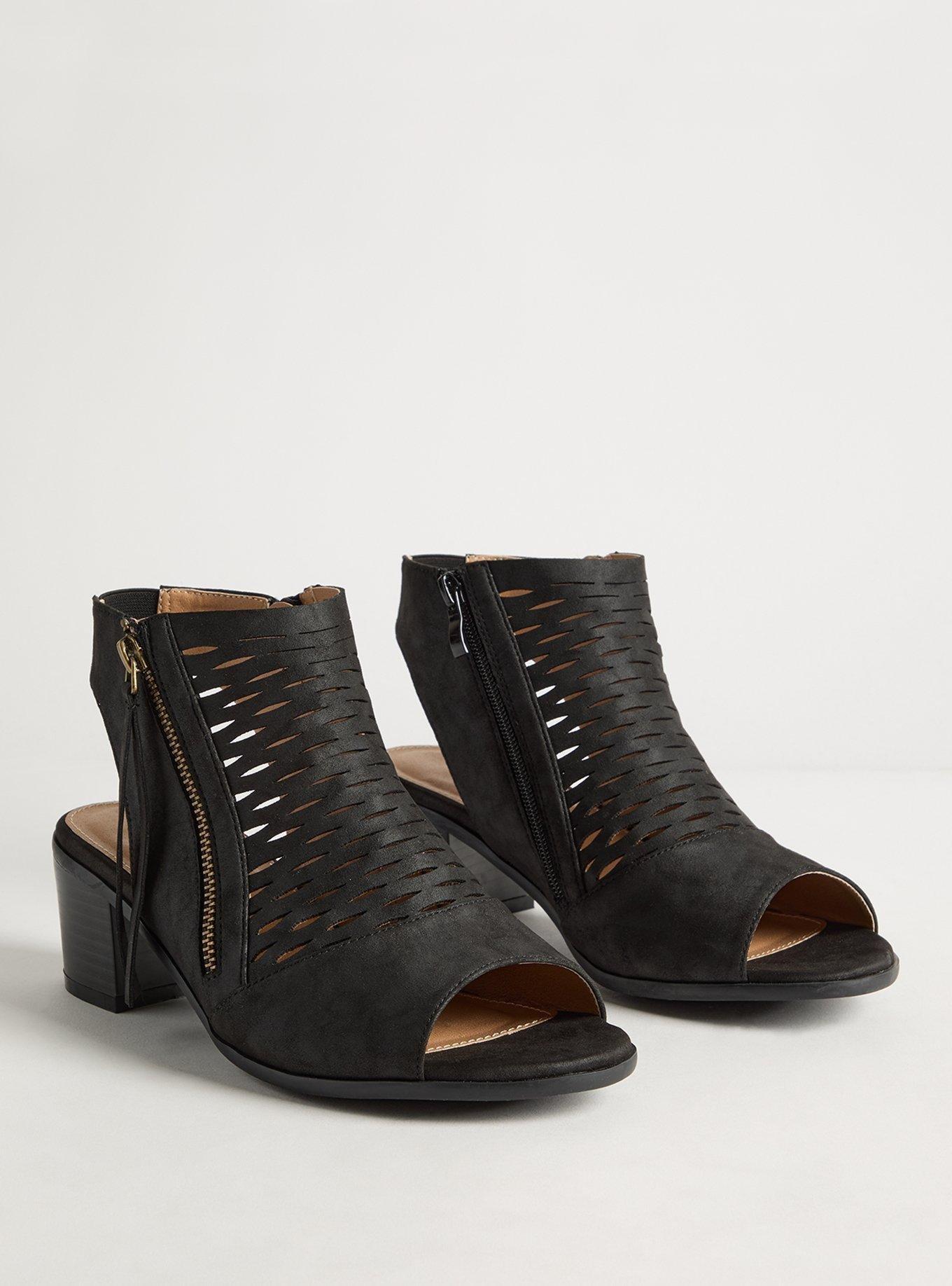 Plus Size Perforated Back Strap Heel WW Torrid