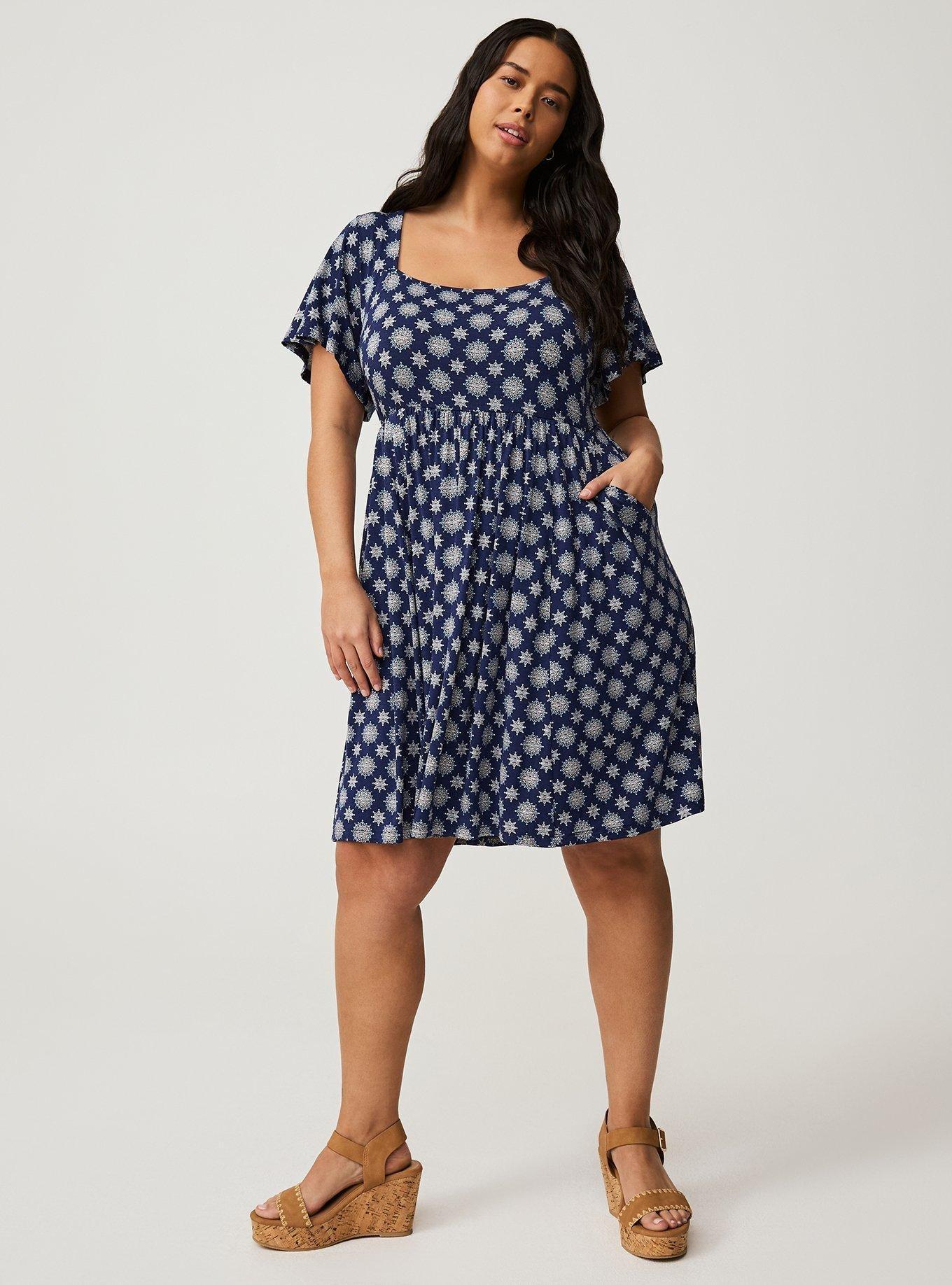 flutter sleeve skater dress Windsor Cutest Flirt Flutter Sleeve Skater Dress