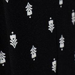 Flutter Sleeve Skater Mini Dress, TOVA MOTIFS BLACK, swatch