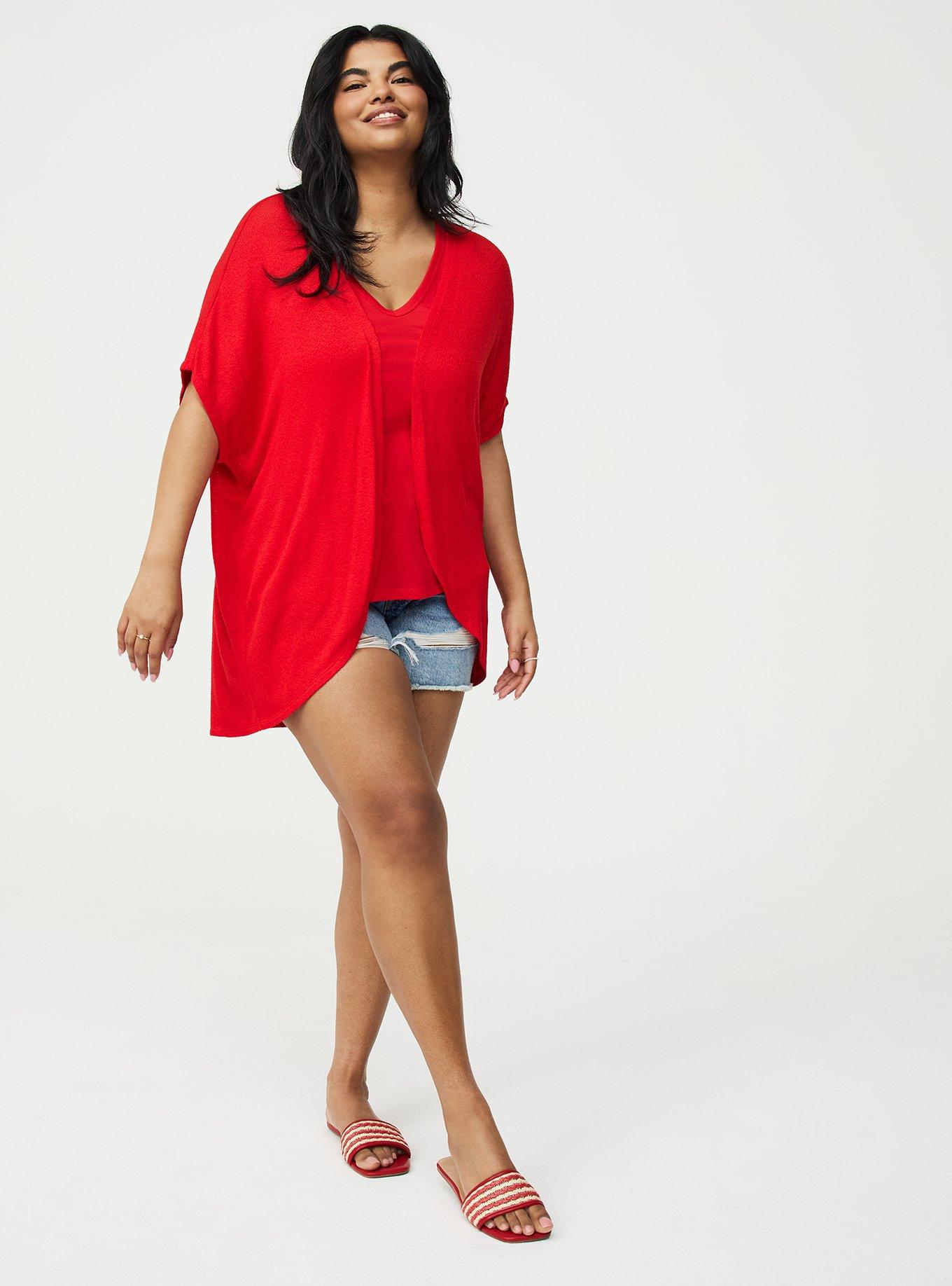 Open Front Cocoon Cardigan, ADRENALINE RUSH, alternate