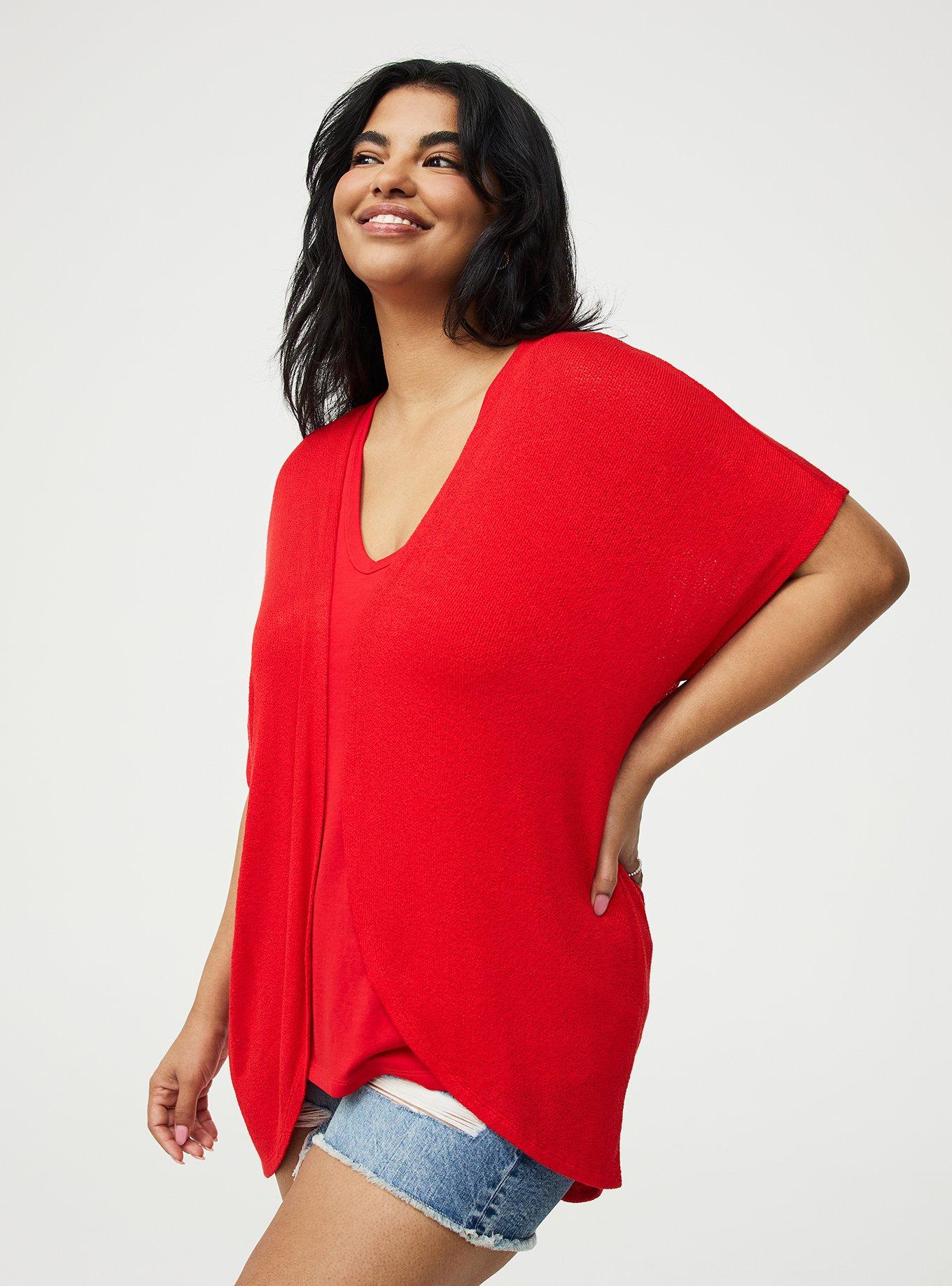Open Front Cocoon Cardigan, ADRENALINE RUSH, alternate