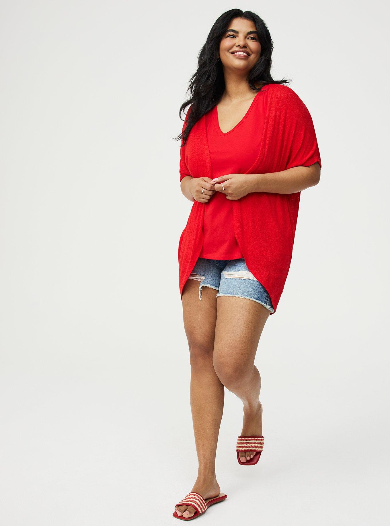 Open Front Cocoon Cardigan, ADRENALINE RUSH, alternate