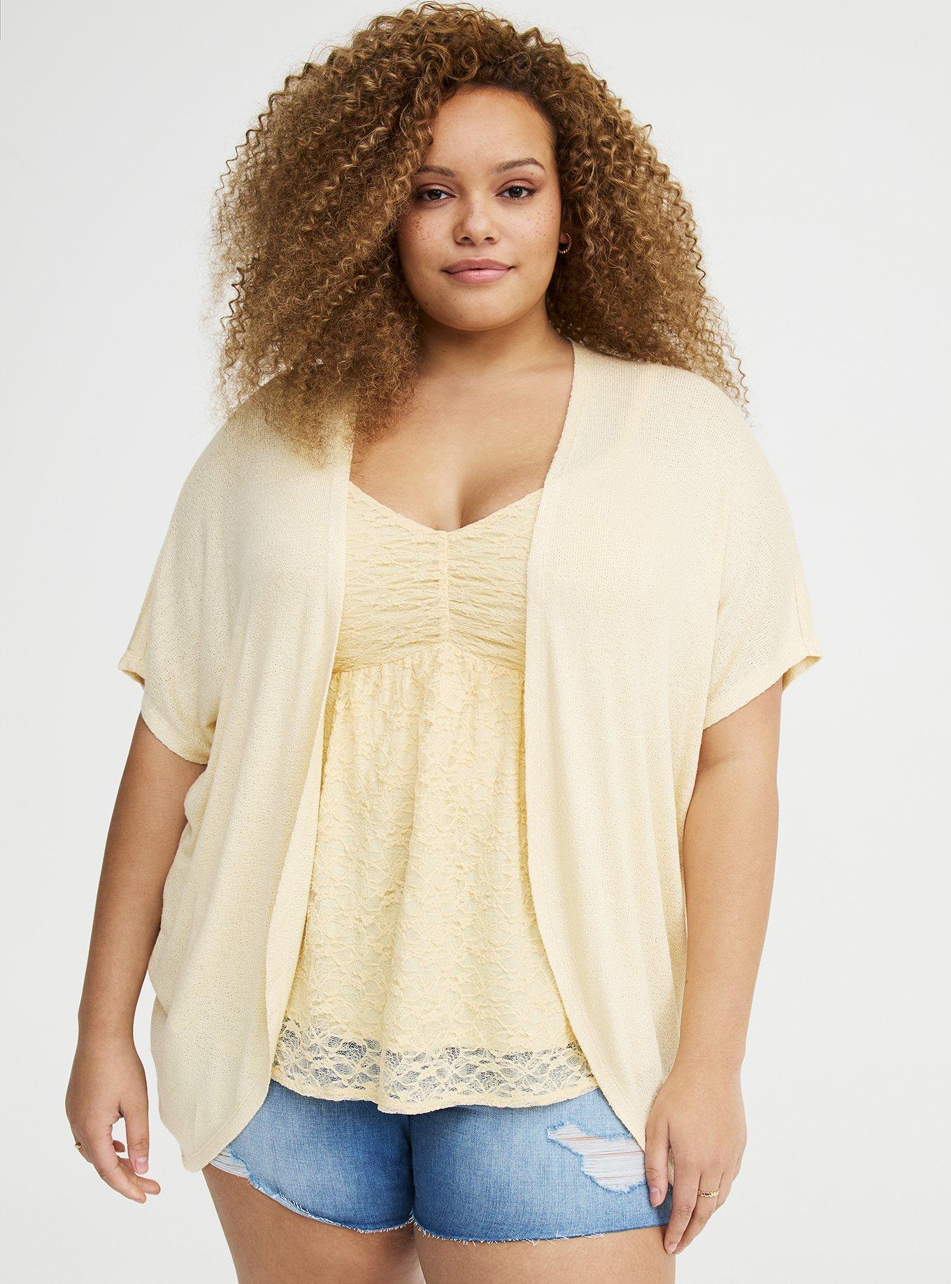 Hacci Open Cocoon Cardigan, SUMMER MELON, hi-res