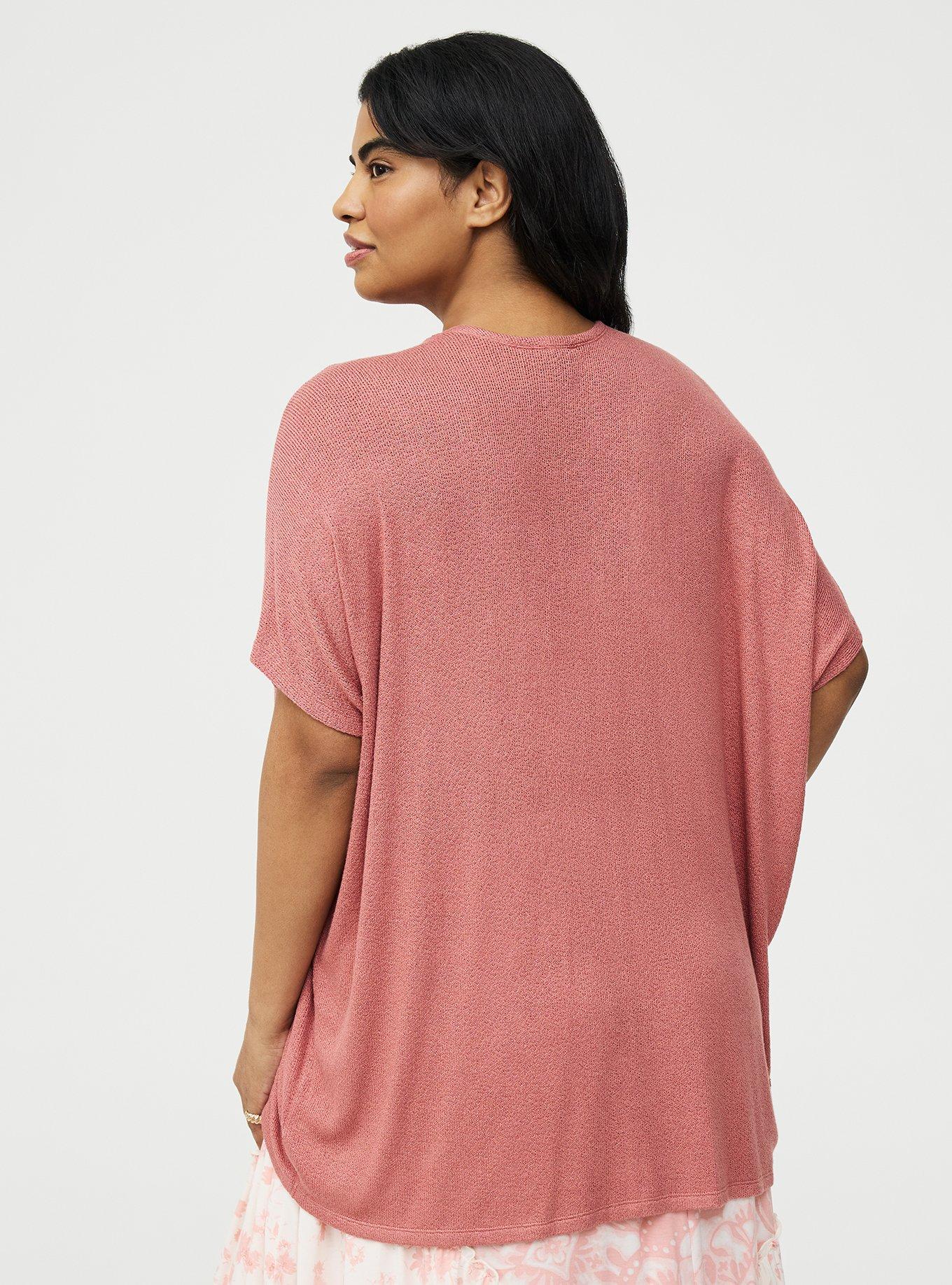 Open Front Cocoon Cardigan, LIGHT MAHOGANY, alternate