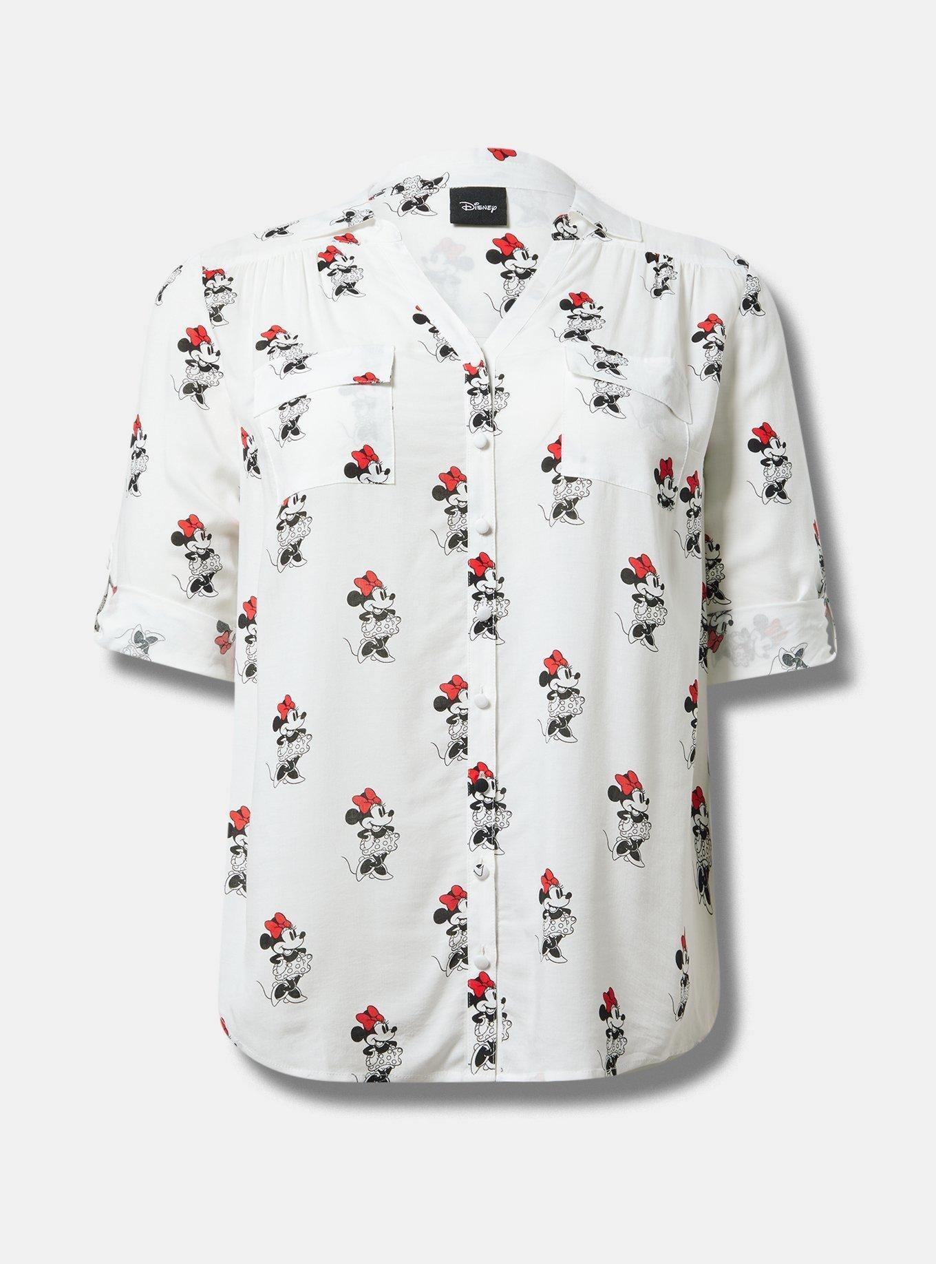 Disney Minnie Mouse Madison Button Up Top