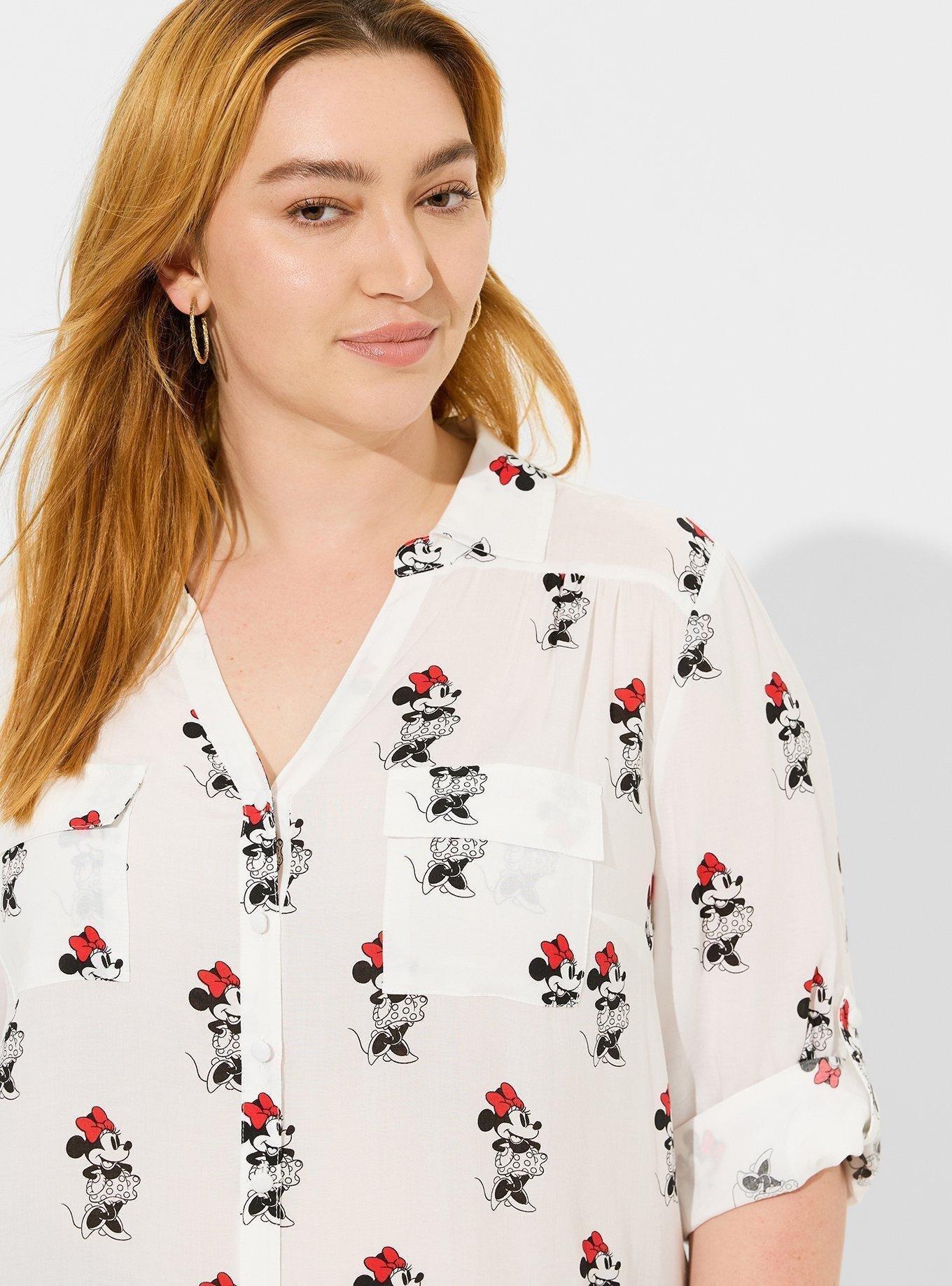 Disney Minnie Mouse Madison Button Up Top