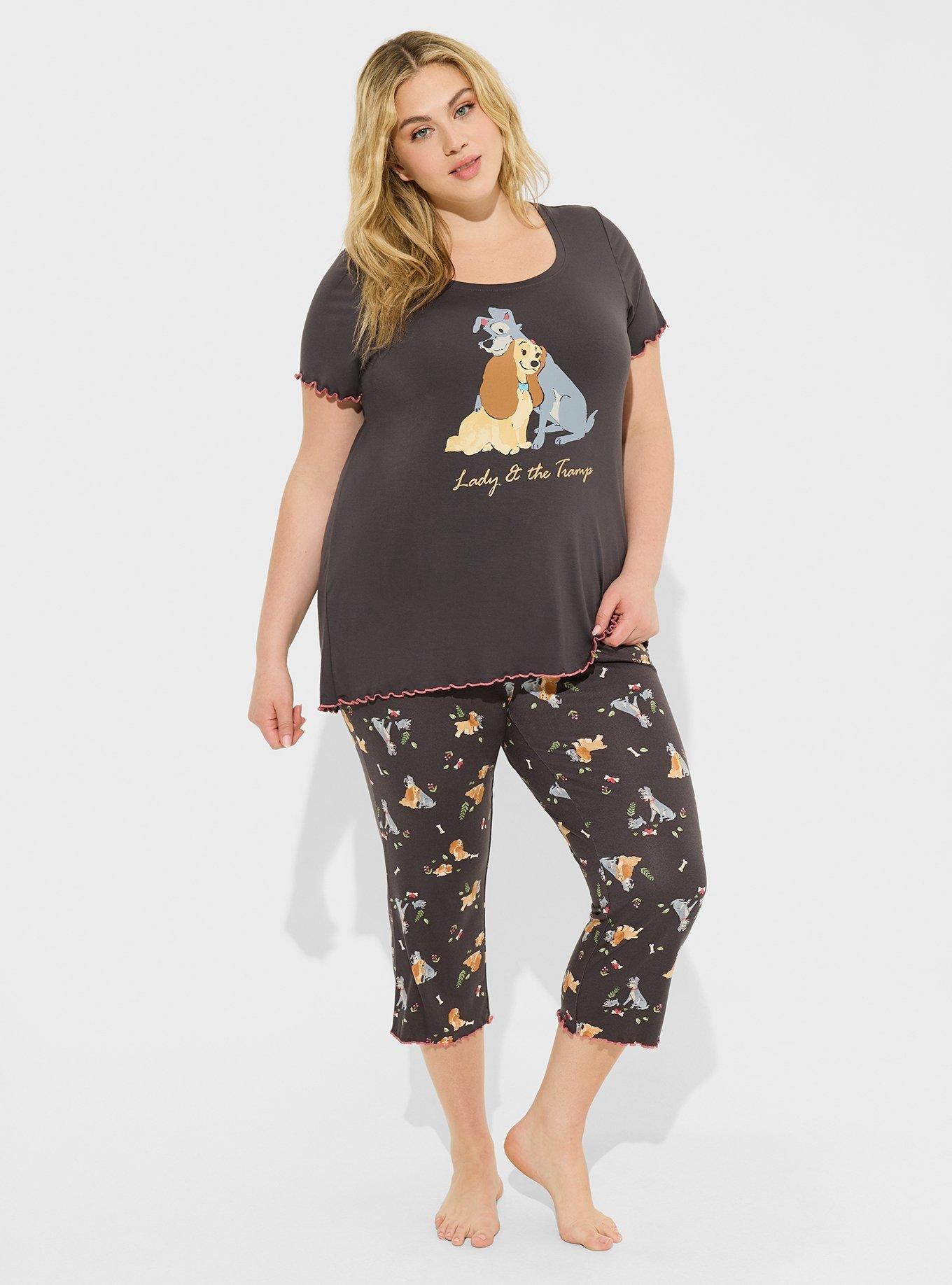 Disney Lady And The Tramp Lettuce Hem Sleep Top