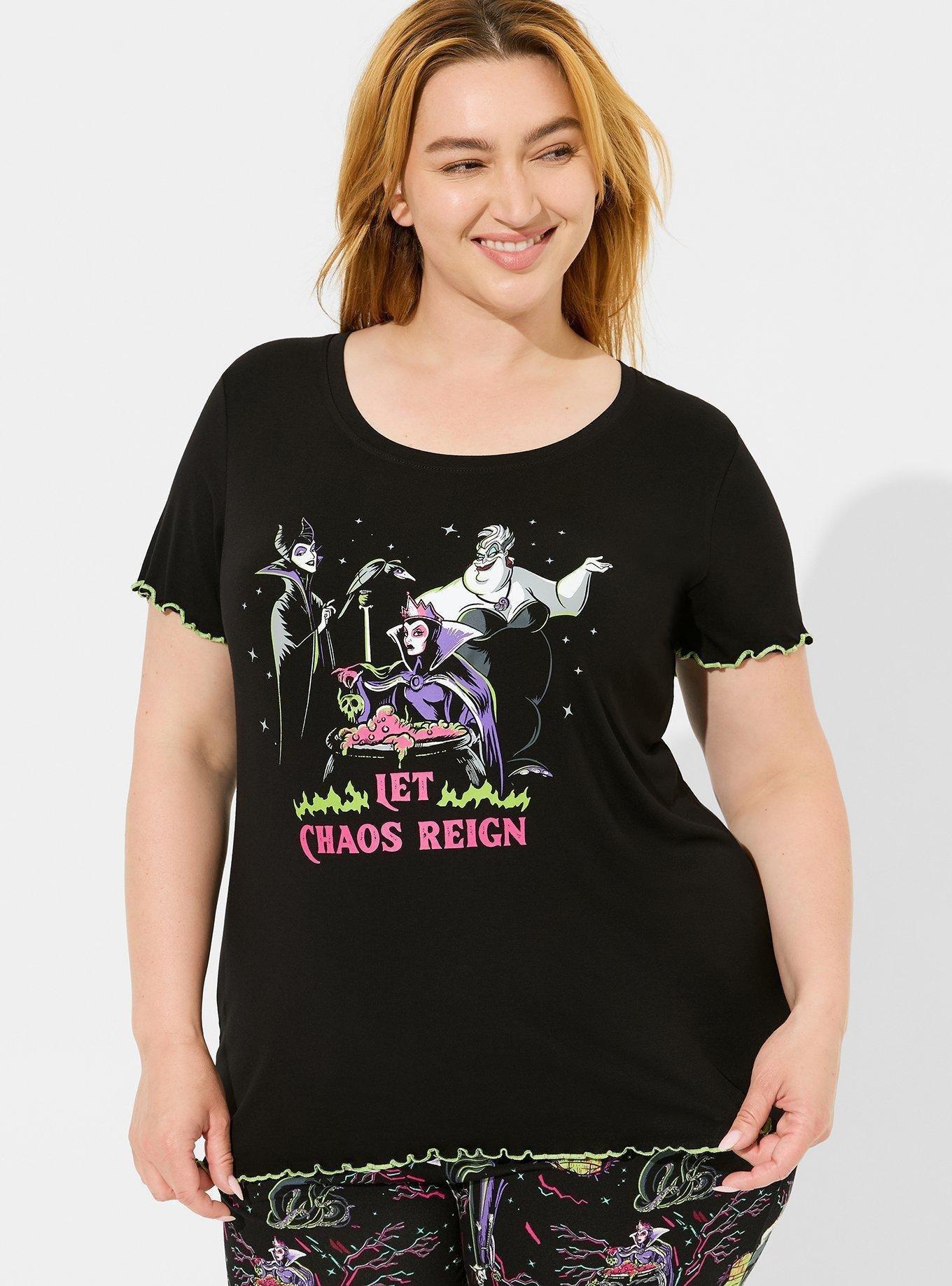 Disney Villains Lettuce Hem Sleep Top