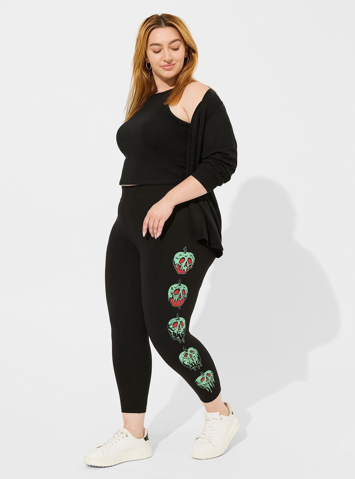 Disney Snow White Poison Apple Crop Legging, DEEP BLACK, alternate