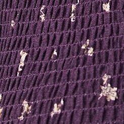 Smocked Babydoll Top, CHERISHED DITSY FLORAL MAGNETITE, swatch