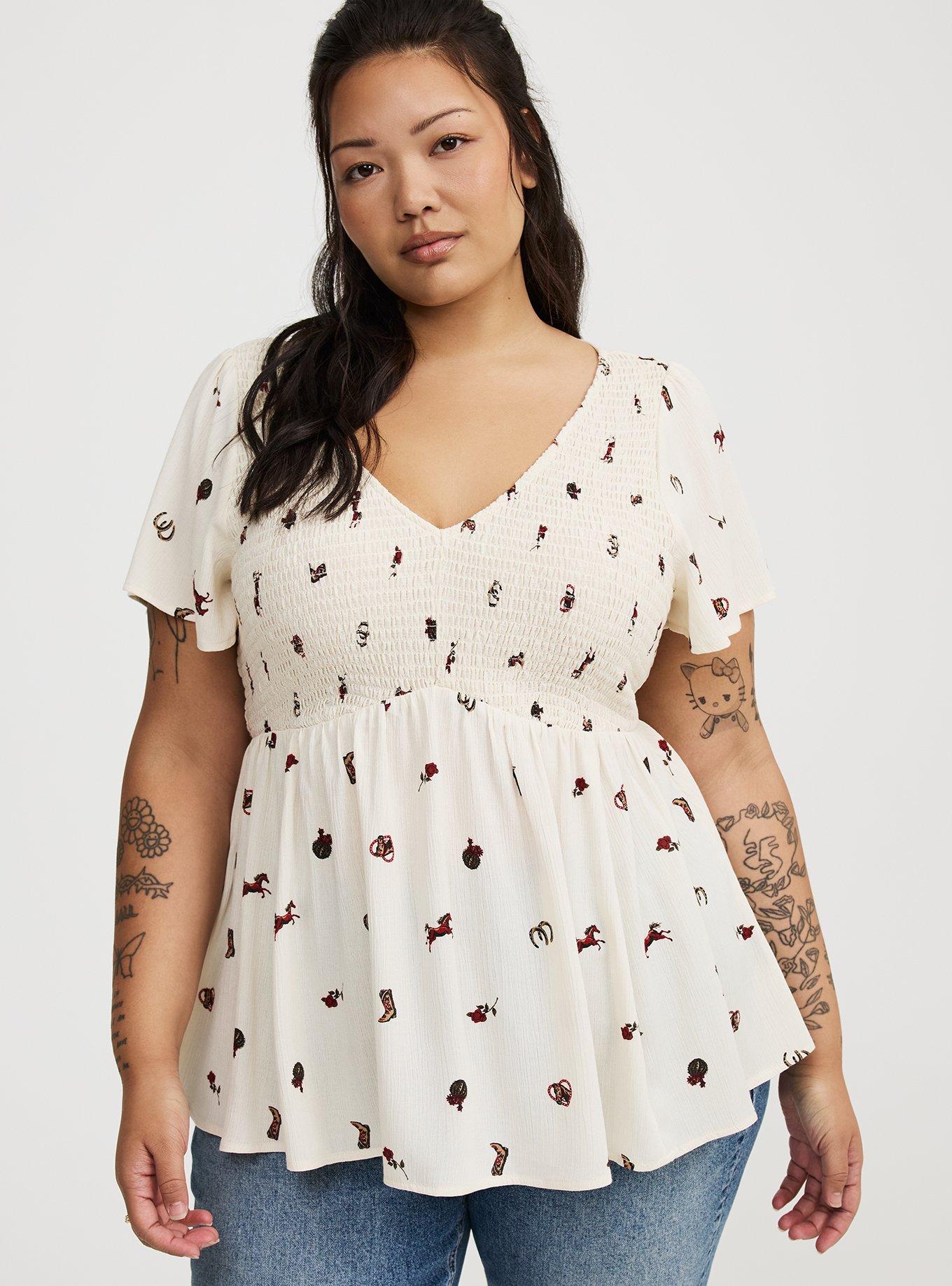 Smocked Babydoll Top