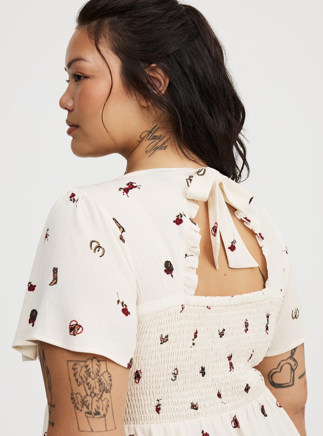 Smocked Babydoll Top