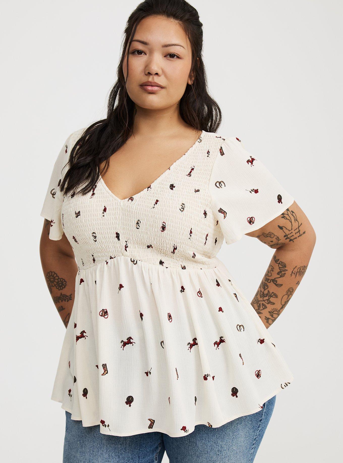 Smocked Babydoll Top